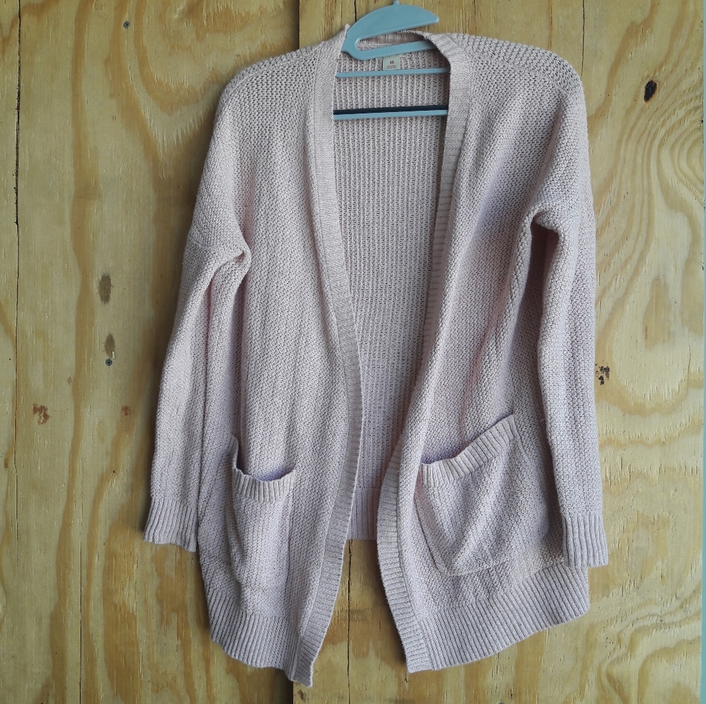 Pastel pink cardigan